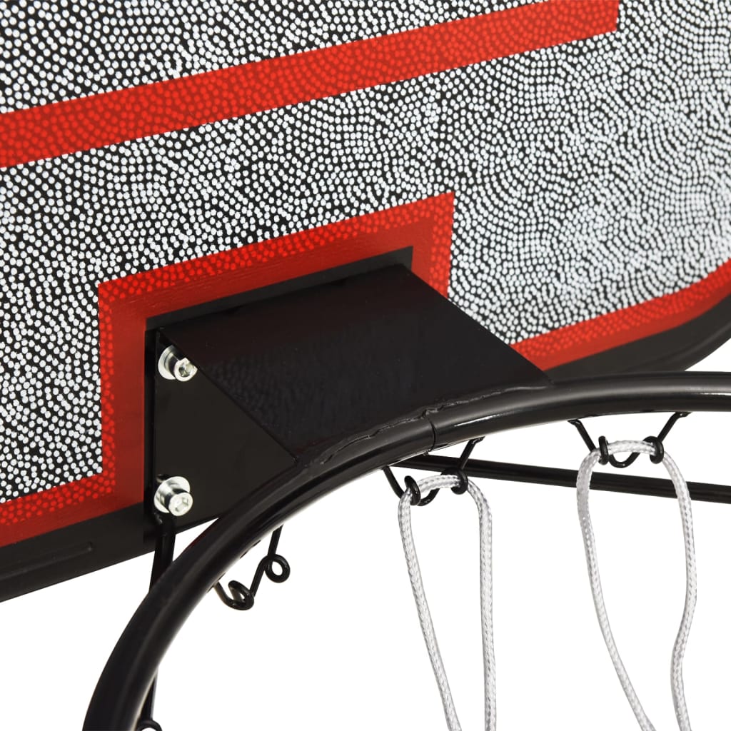 NNEVL Basketball Backboard Black 109x71x3 cm Polyethene